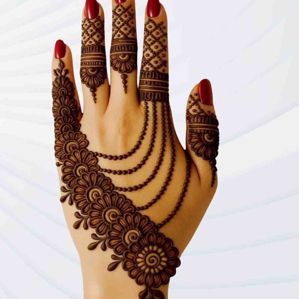 Easy Simple Finger Mehndi Design