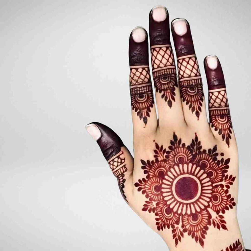 Easy Simple Finger Mehndi Design