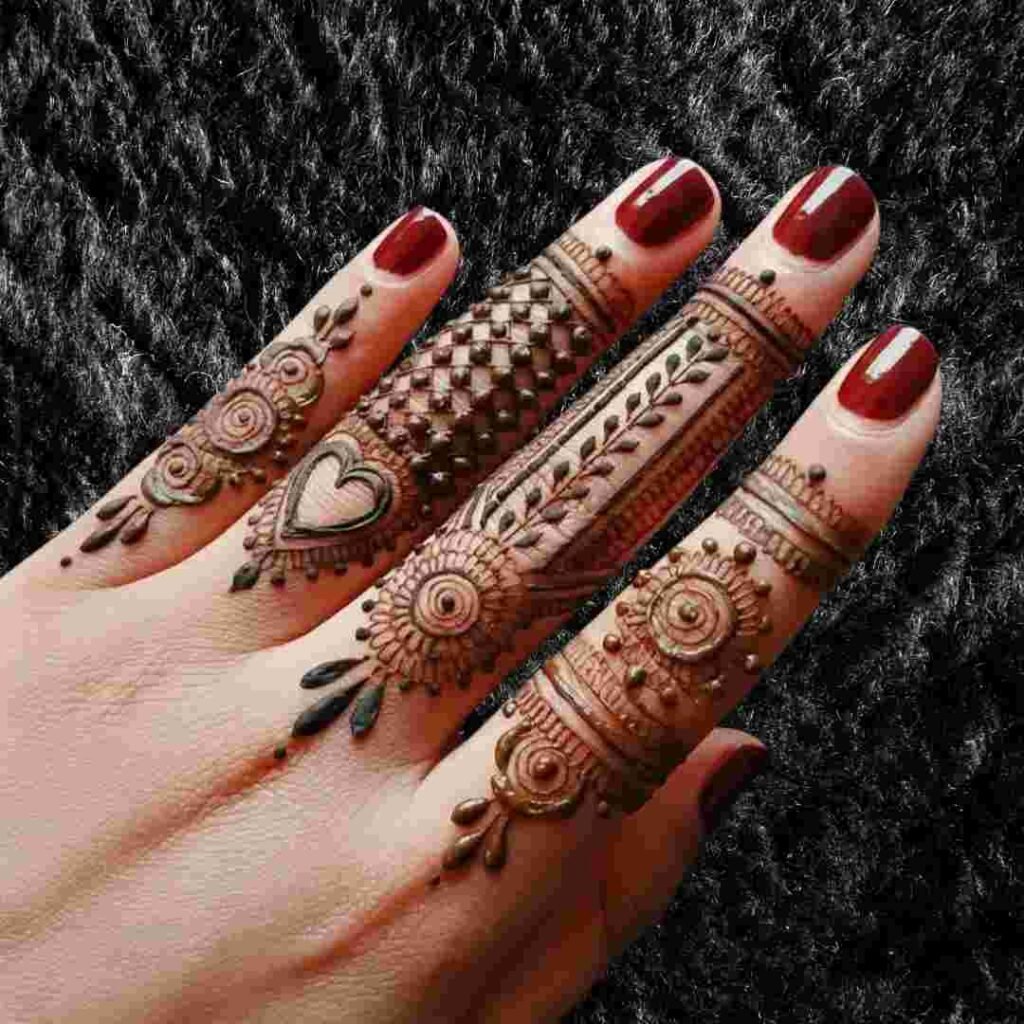 Easy Simple Finger Mehndi Design