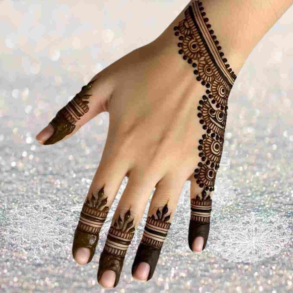 Easy Simple Finger Mehndi Design