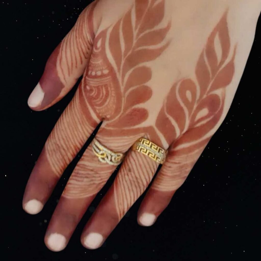 Stylish Finger Mehndi Design