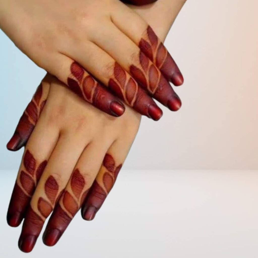 Stylish Finger Mehndi Design