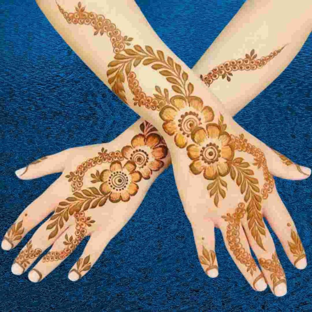 Simple Flower Mehndi Design