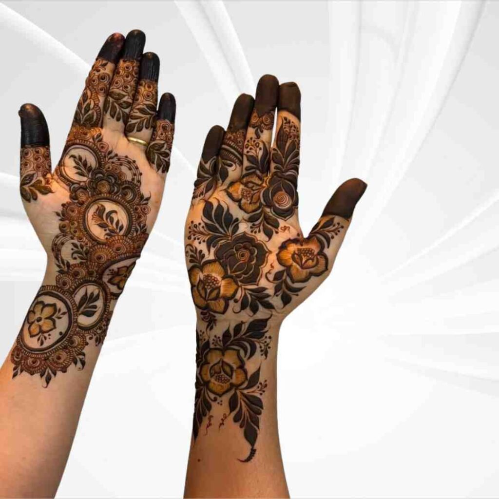 Simple Flower Mehndi Design
