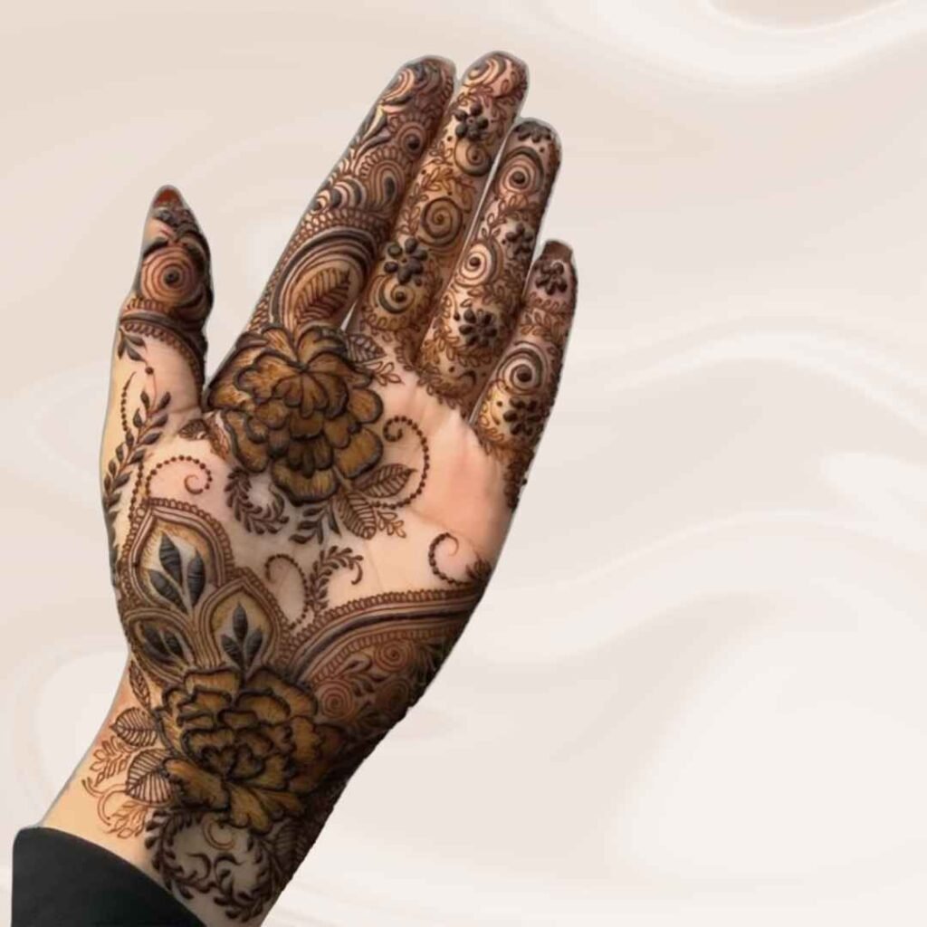 Simple Flower Mehndi Design