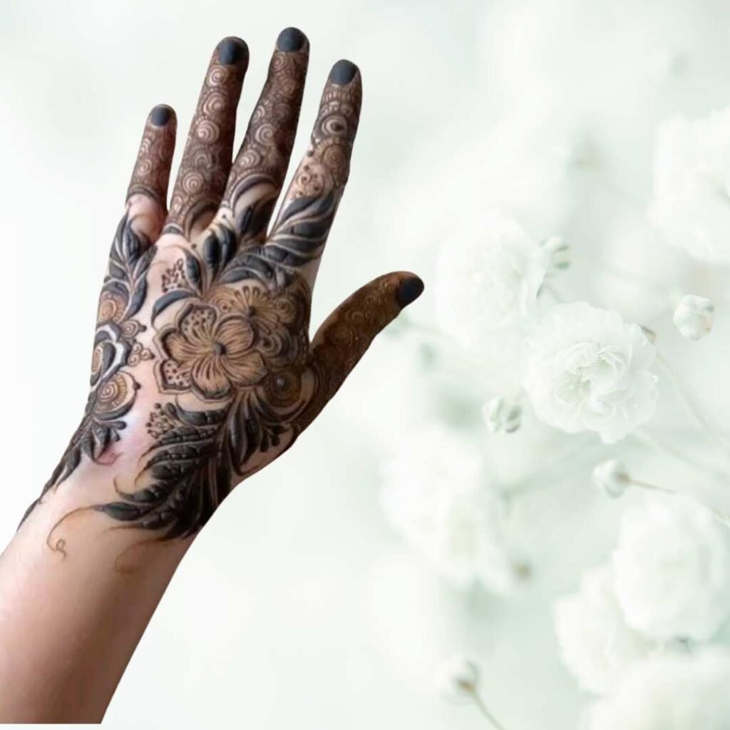 Simple Flower Mehndi Design
