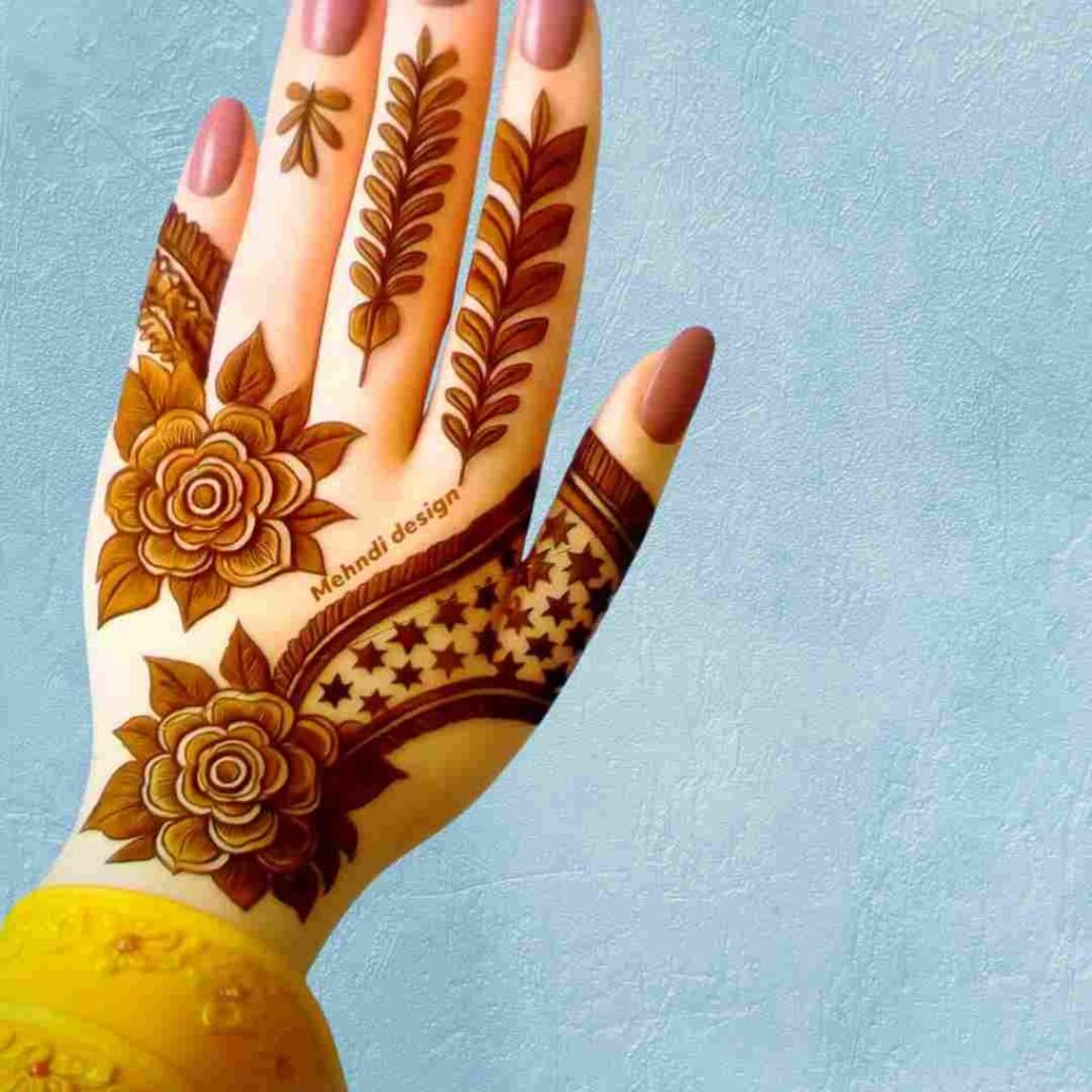 Simple Flower Mehndi Design