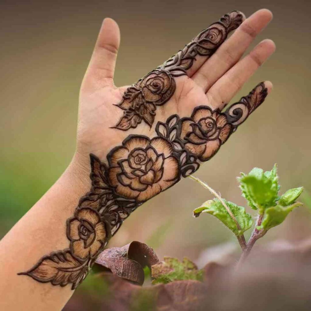 Easy Simple Flower Mehndi Design