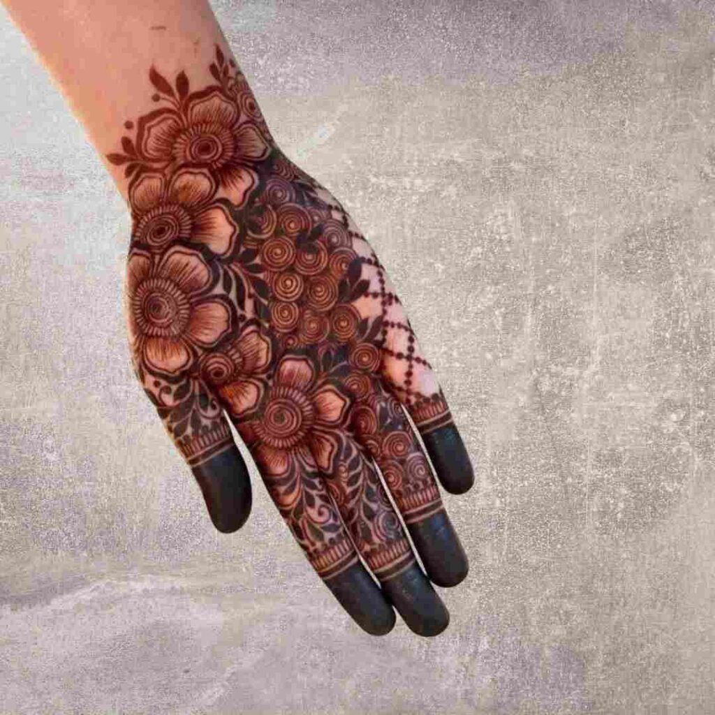 Easy Simple Flower Mehndi Design