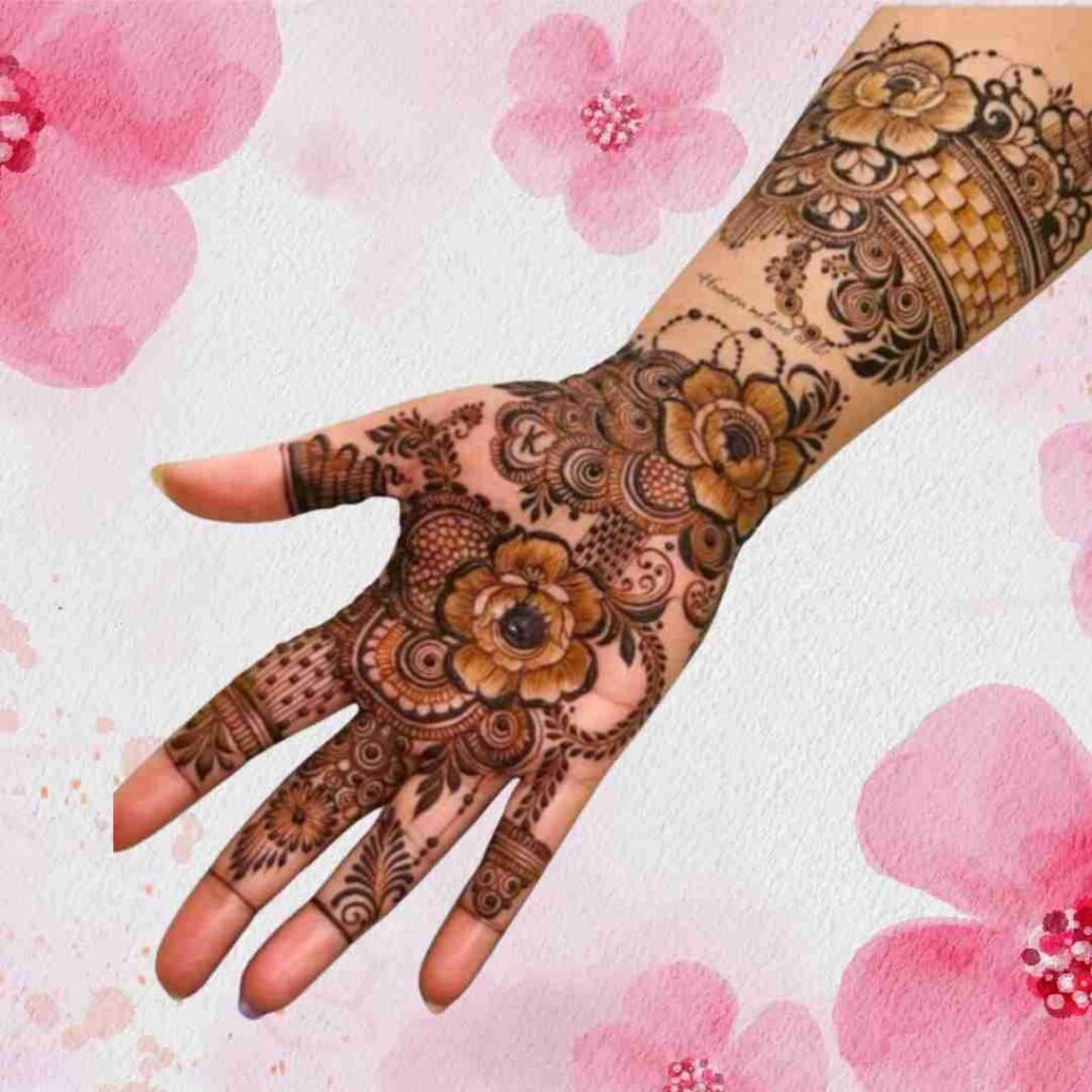 Easy Simple Flower Mehndi Design