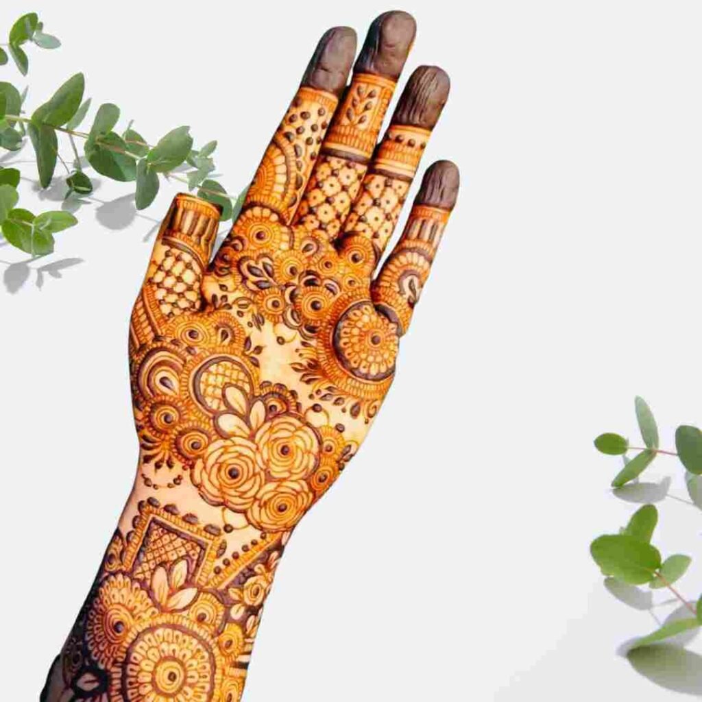 Flower Mehndi Design for Kids