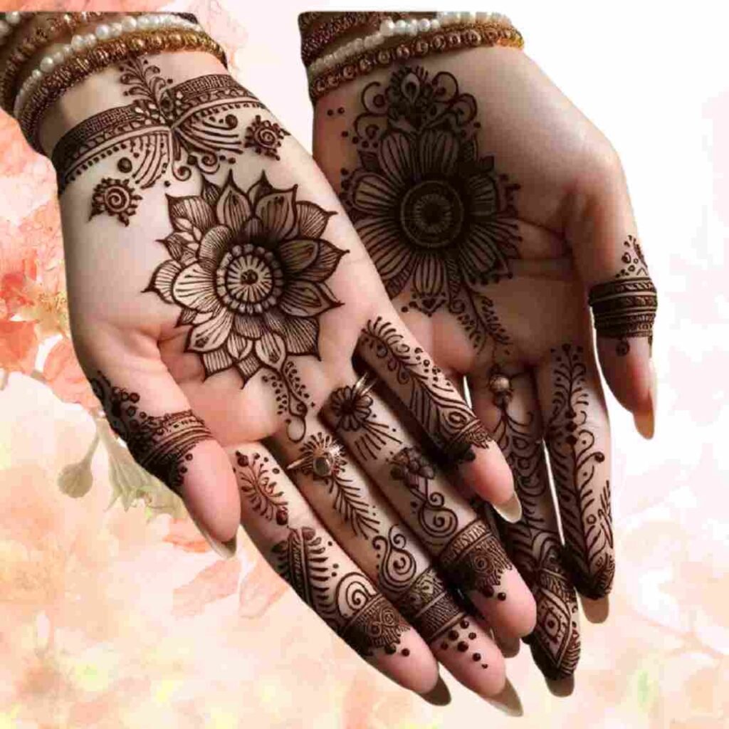 Small Flower Mehndi Design