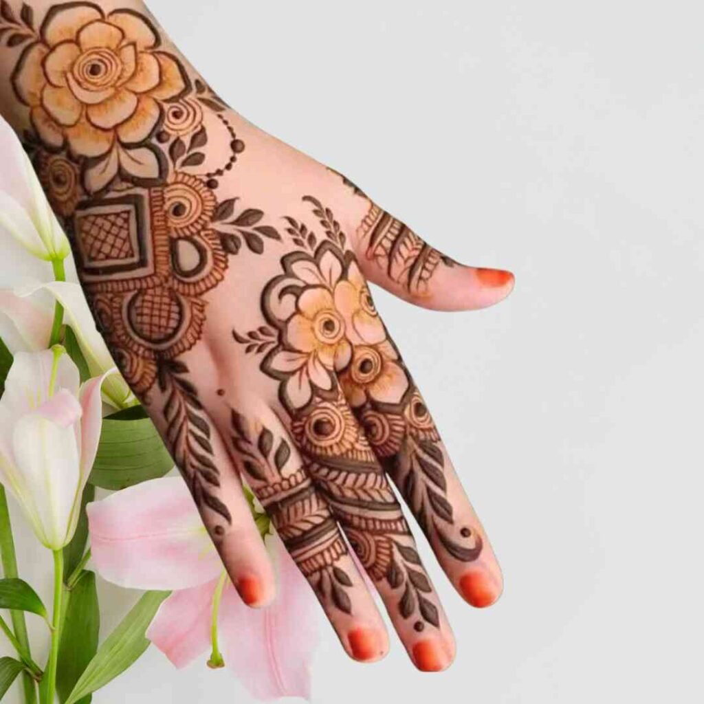 Small Flower Mehndi Design
