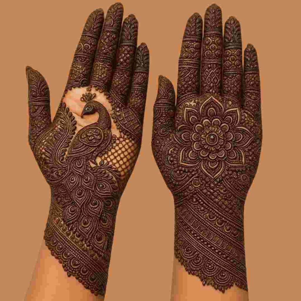 Front Hand Simple Mehndi Design 