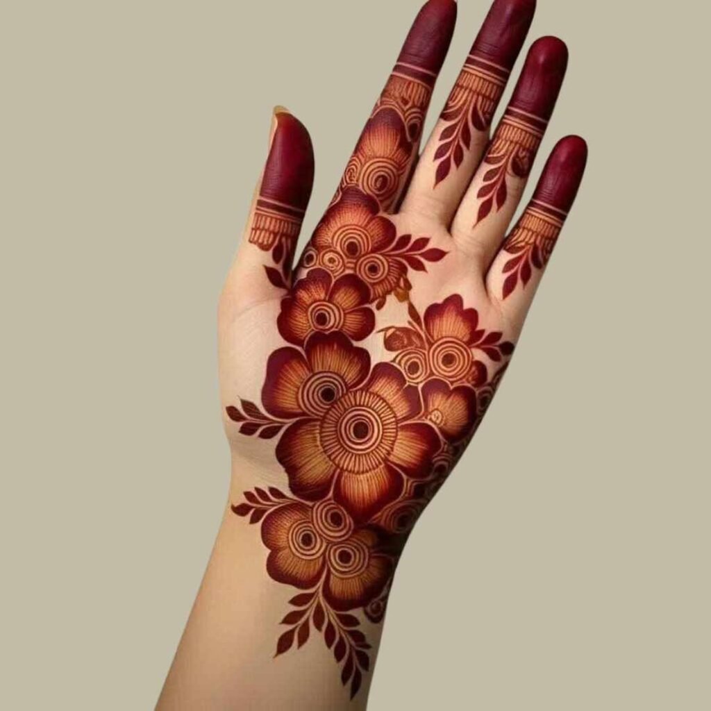 Stylish Easy Front Hand Simple Mehndi Design