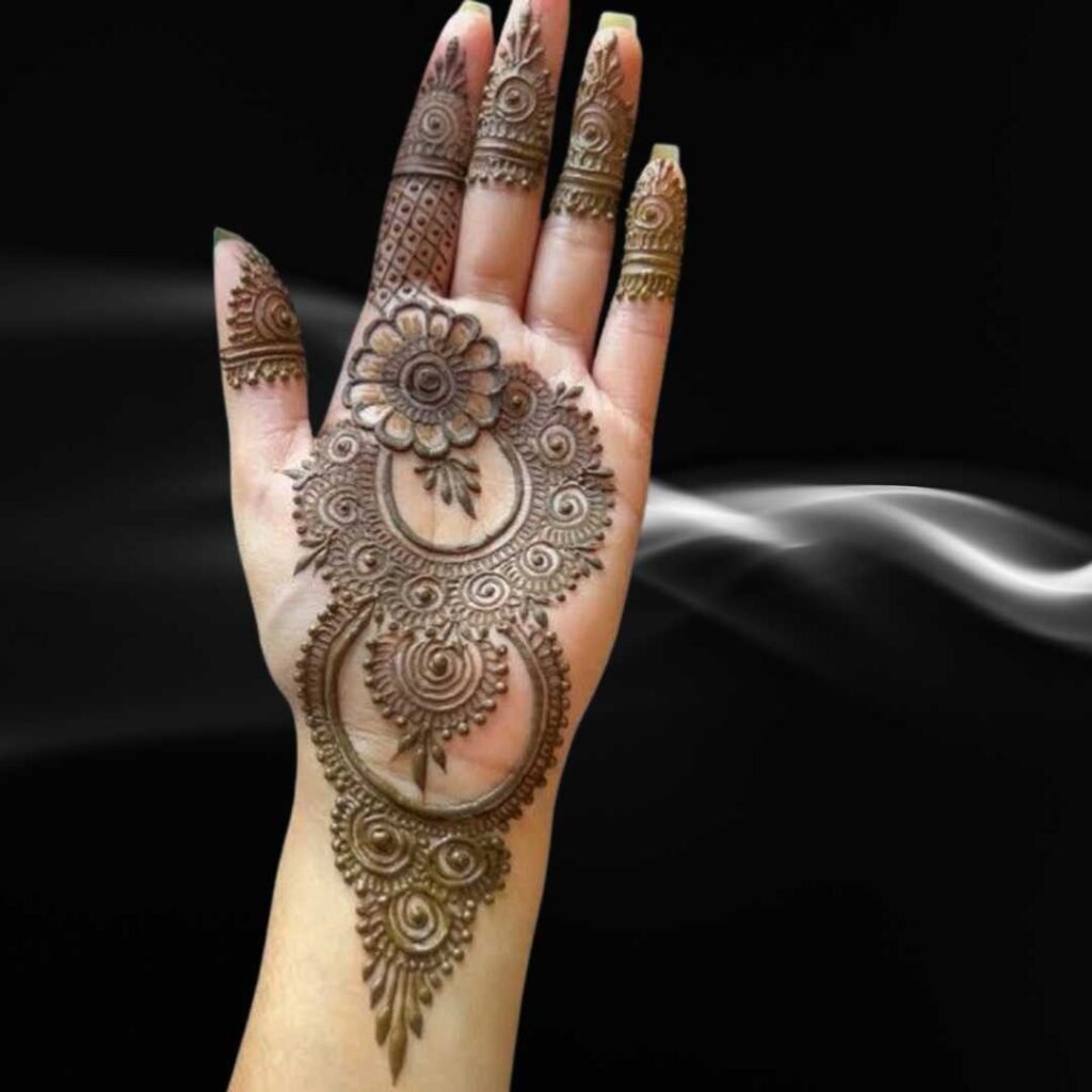 Basic Easy Front Hand Simple Mehndi Design