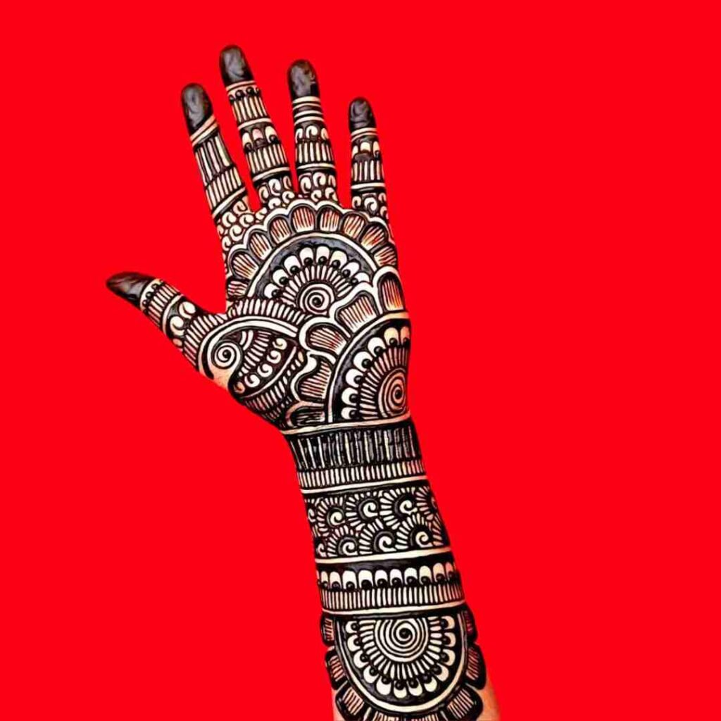 Basic Easy Front Hand Simple Mehndi Design
