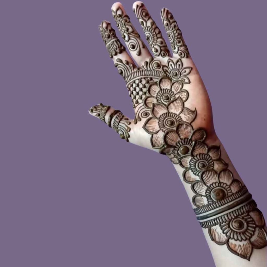 Basic Easy Front Hand Simple Mehndi Design