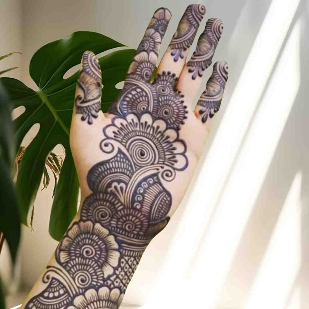 Basic Easy Front Hand Simple Mehndi Design