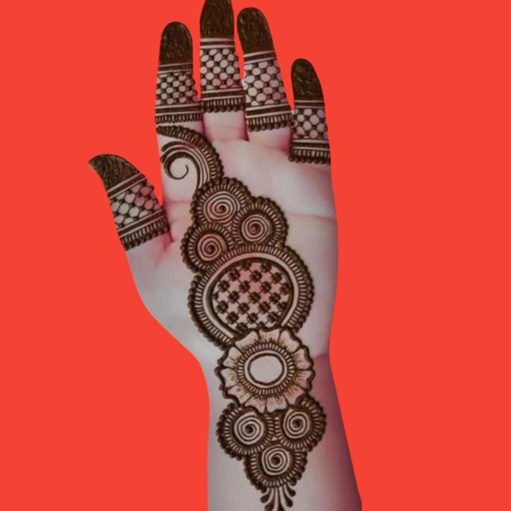 Basic Easy Front Hand Simple Mehndi Design