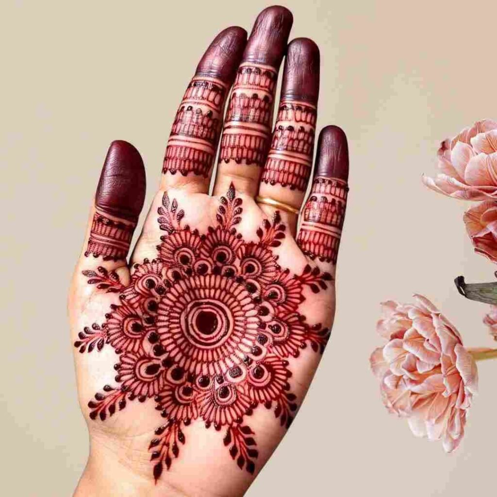 Basic Easy Front Hand Simple Mehndi Design