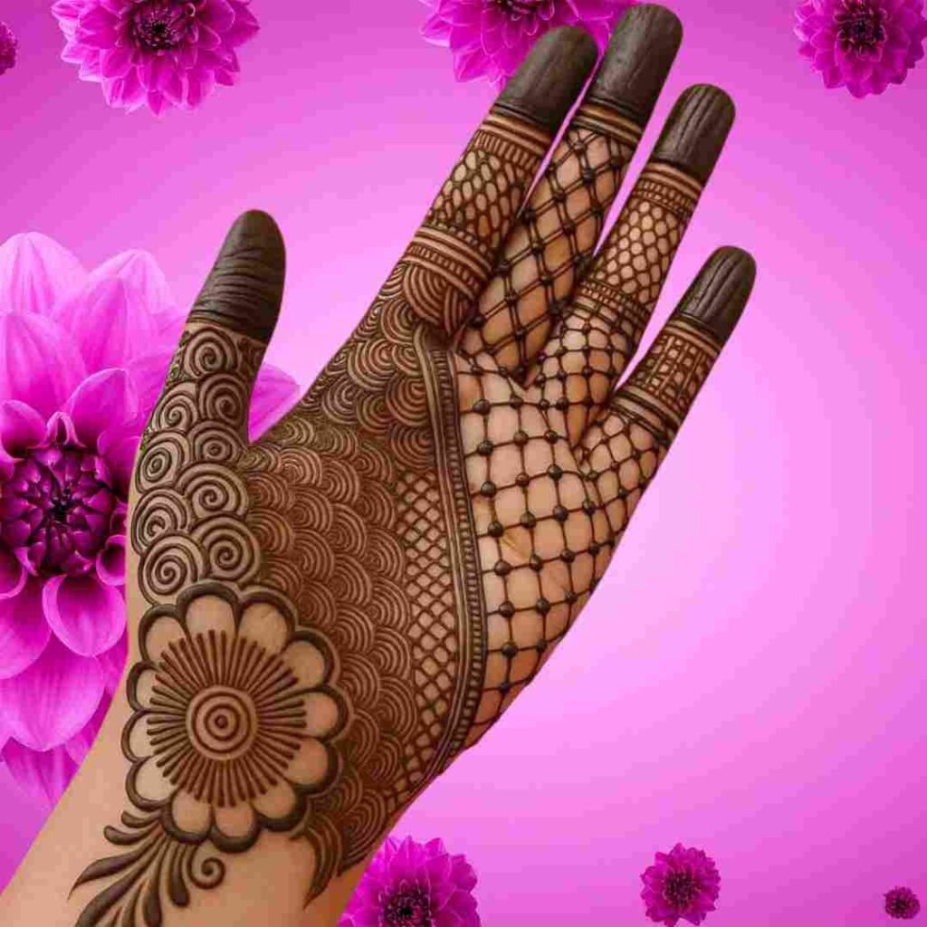 Stylish Easy Front Hand Simple Mehndi Design