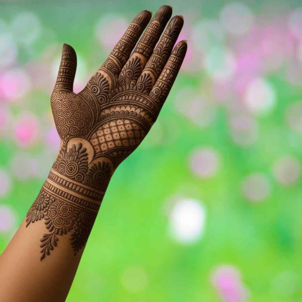 Stylish Easy Front Hand Simple Mehndi Design