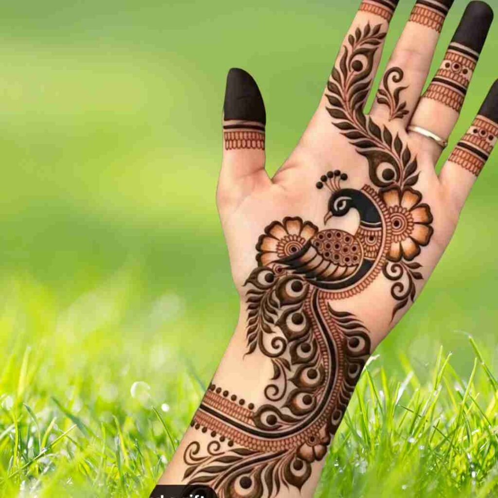 Front Hand Simple Mehndi Design 