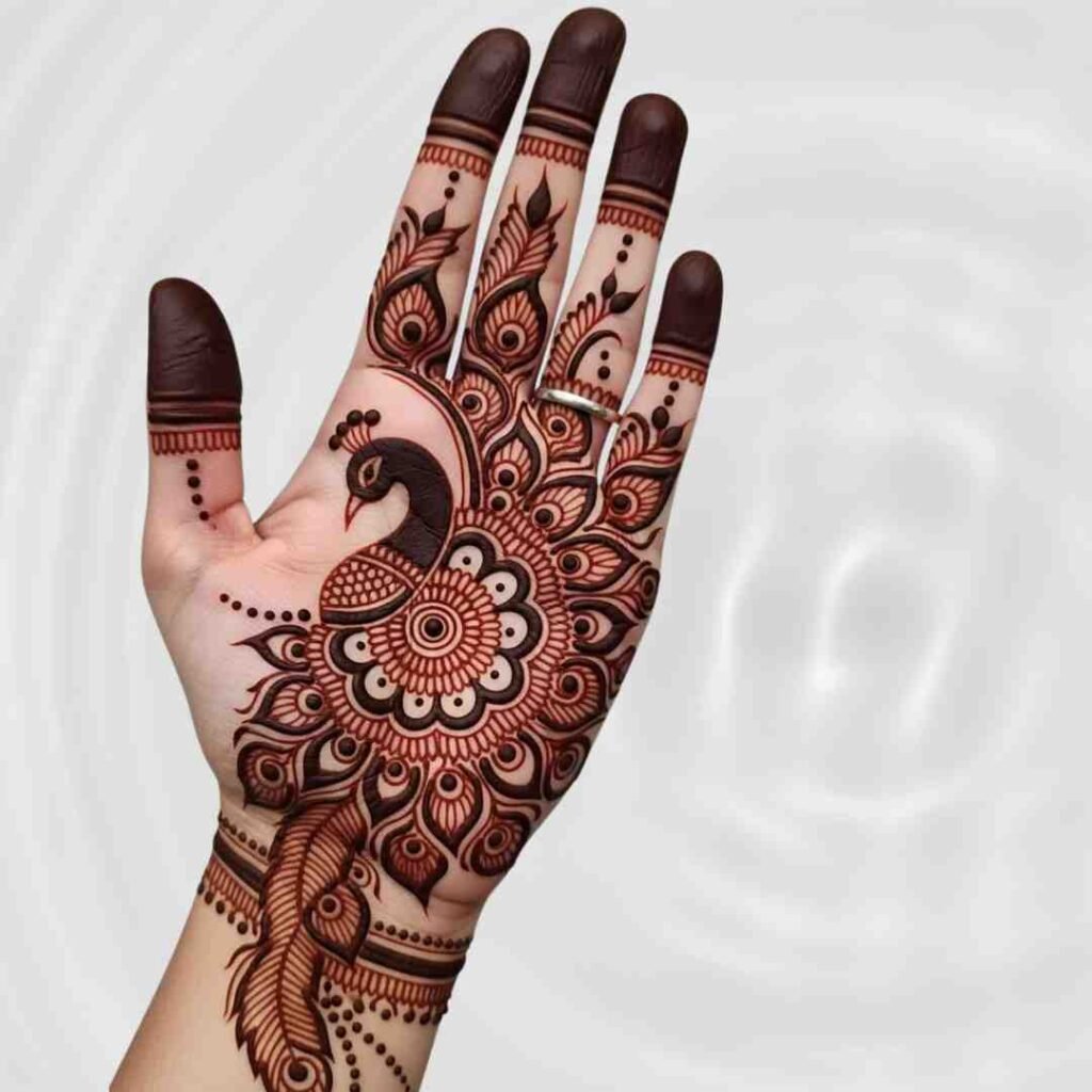 Front Hand Simple Mehndi Design 