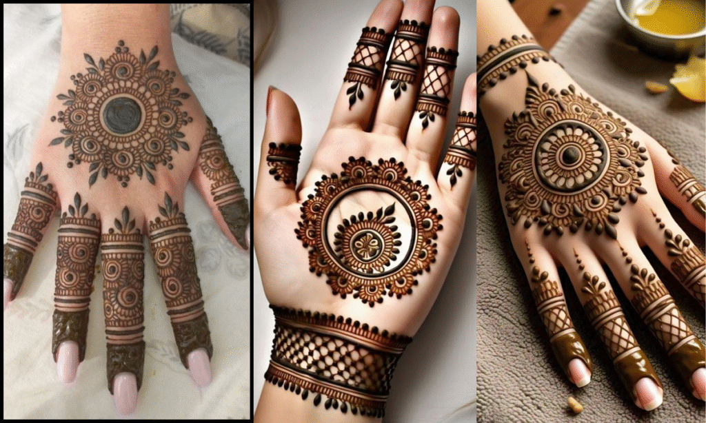 Gol Tikki Mehndi Design