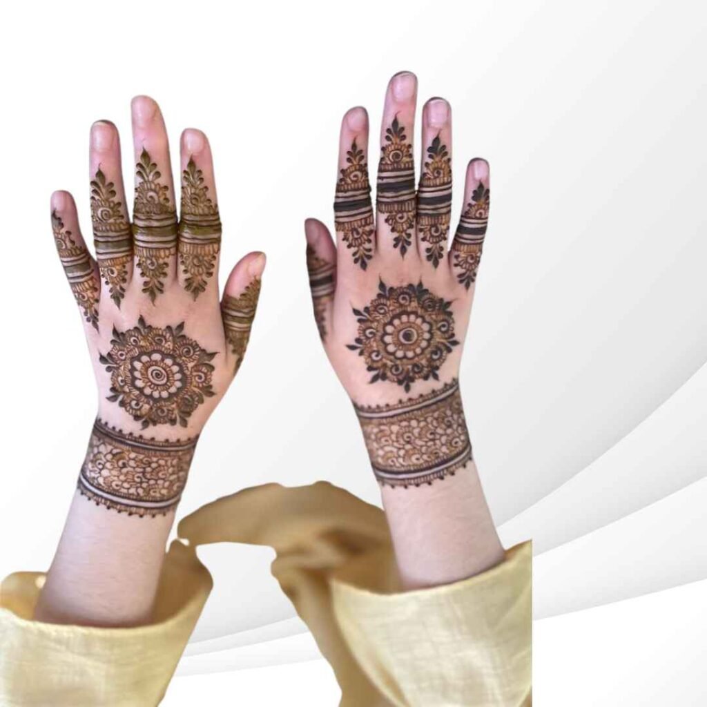  Gol Tikki Mehndi Design Simple