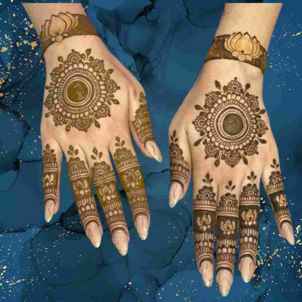  Gol Tikki Mehndi Design Simple