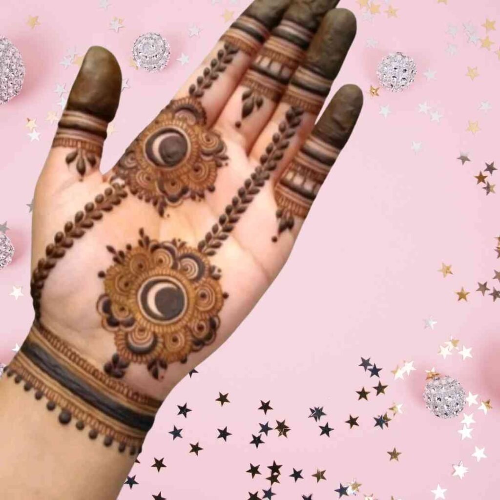  Gol Tikki Mehndi Design Simple