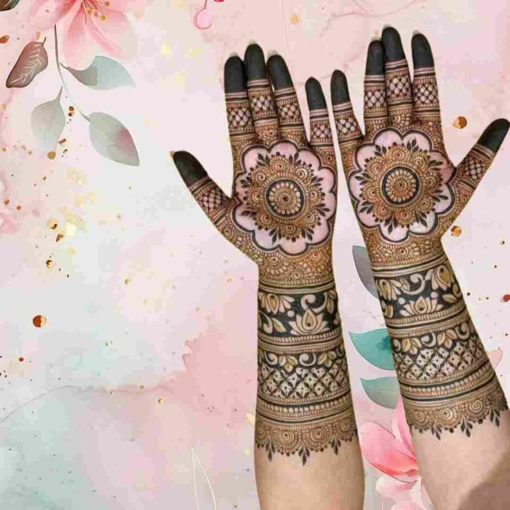 Gol Tikki Mehndi Design