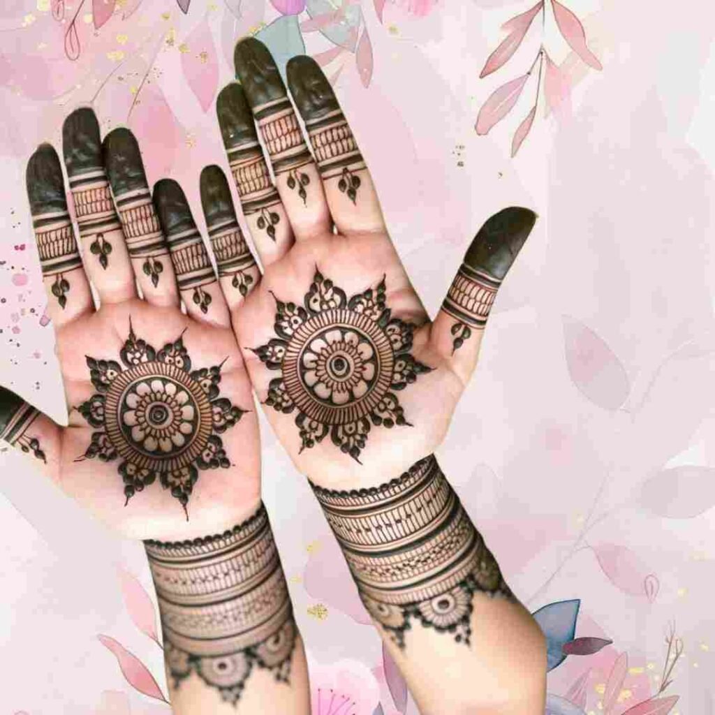 Gol Tikki Mehndi Design