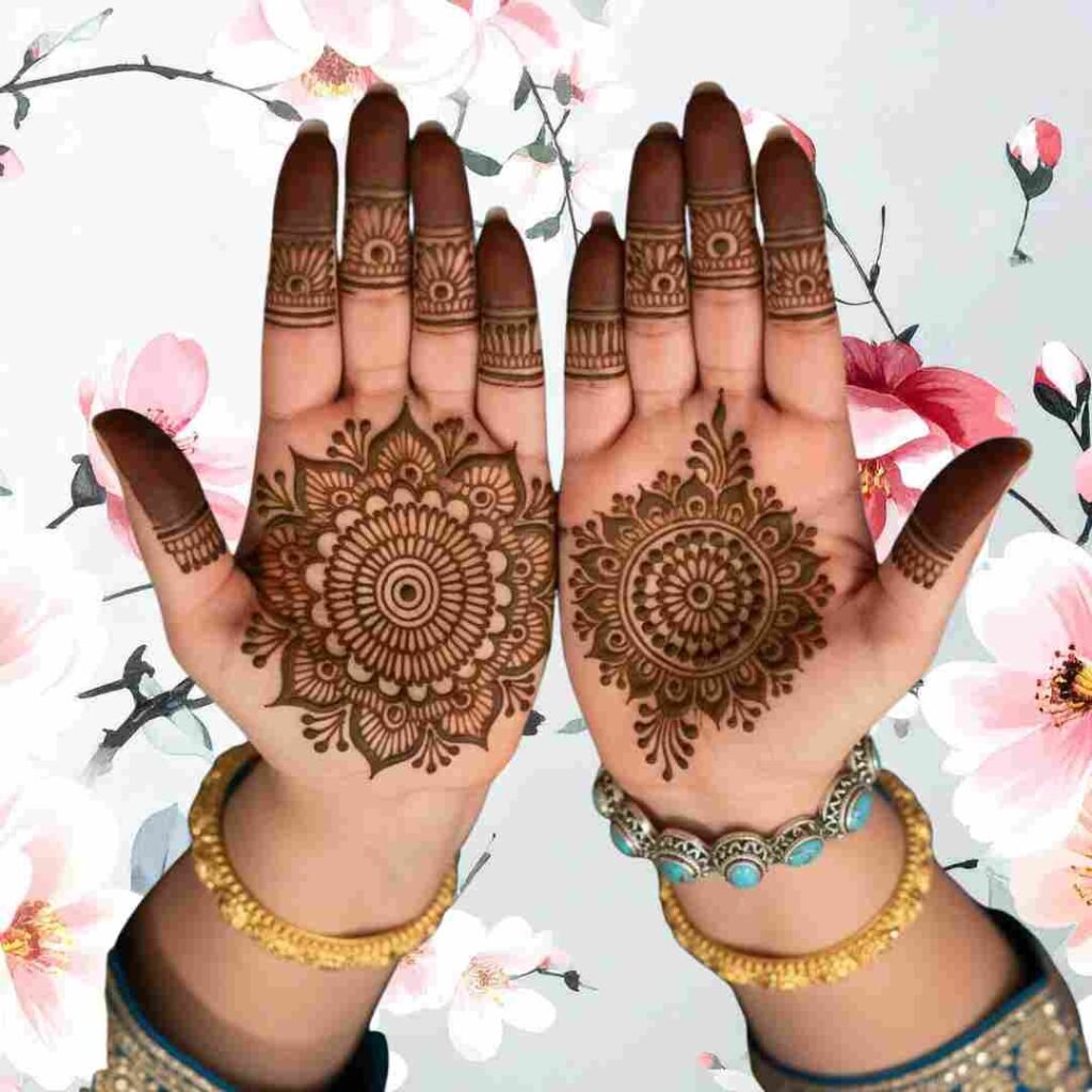 Gol Tikki Mehndi Design