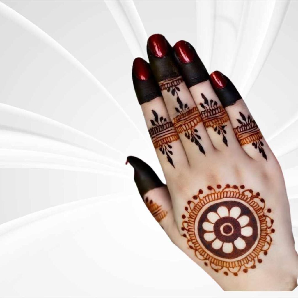 Gol Tikki Mehndi Design