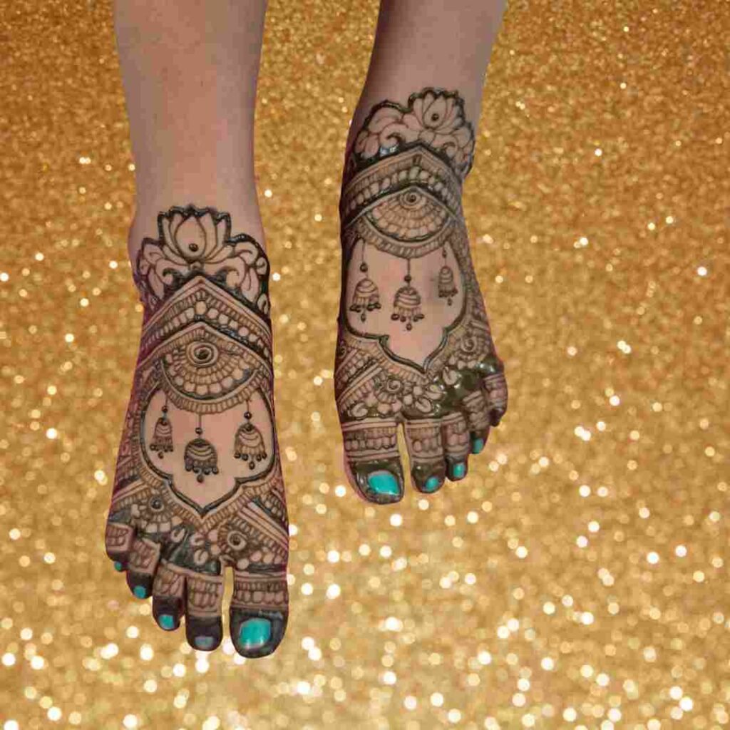 Groom Leg Mehndi Design