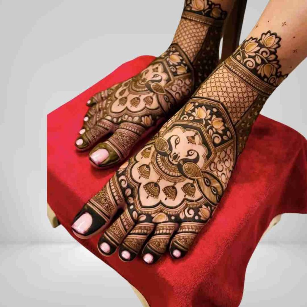Simple Groom Leg Mehndi Design