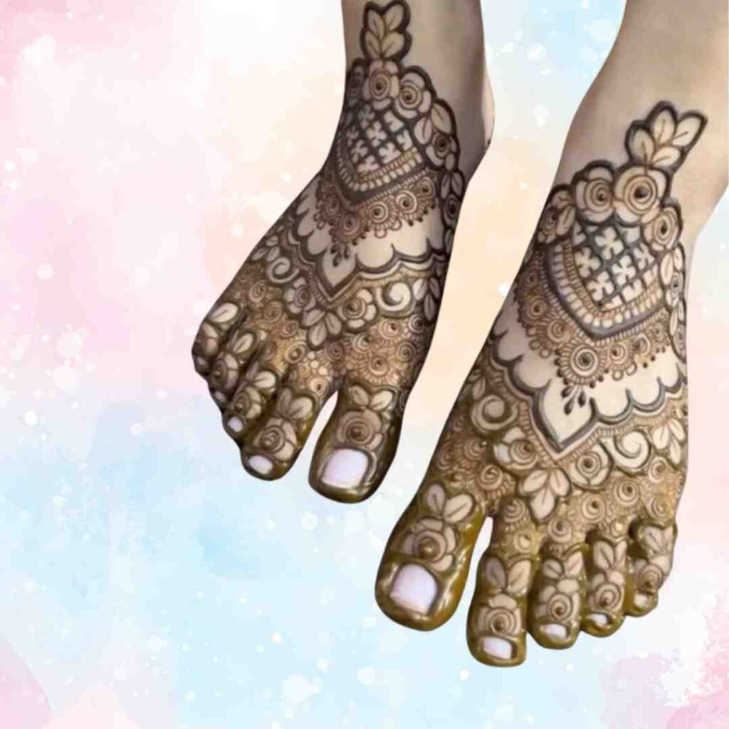  Feet Legs Groom Leg Mehndi Design
