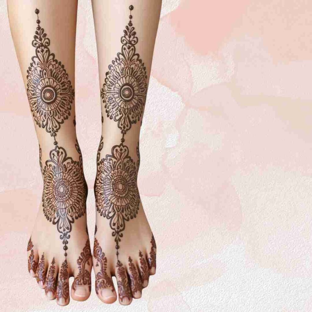 Simple Groom Leg Mehndi Design