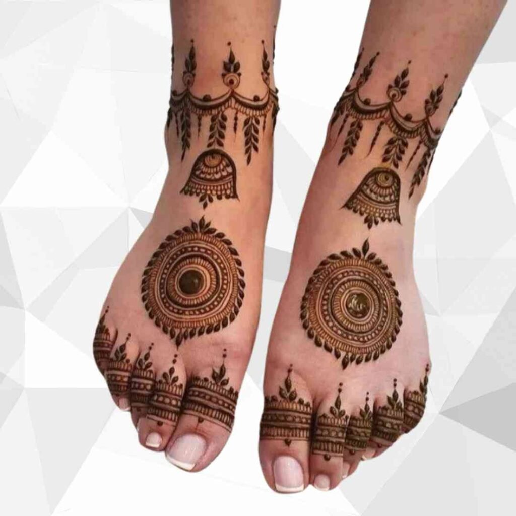 Simple Groom Leg Mehndi Design
