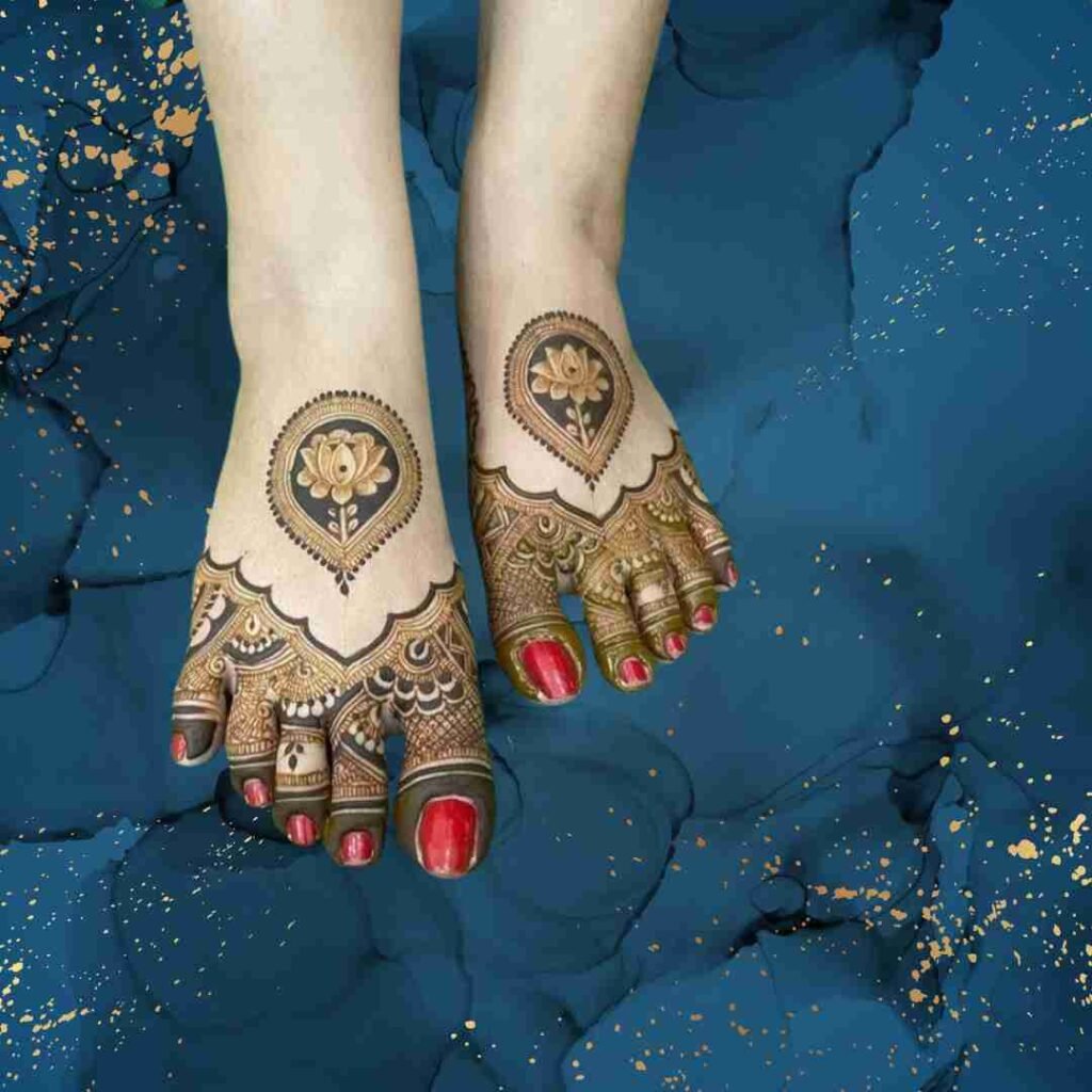 Simple Groom Leg Mehndi Design