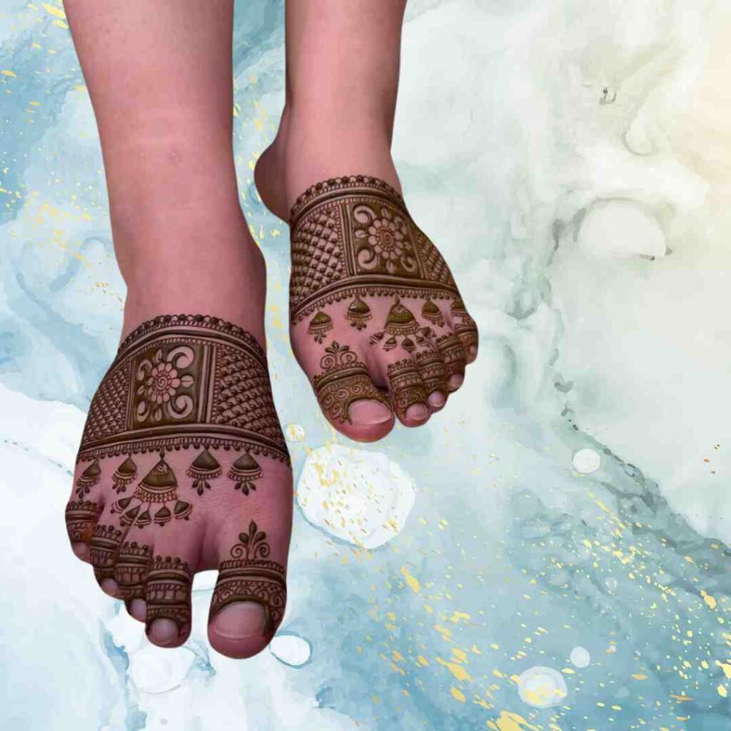 Simple Groom Leg Mehndi Design