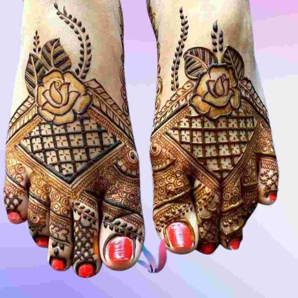 Simple Groom Leg Mehndi Design