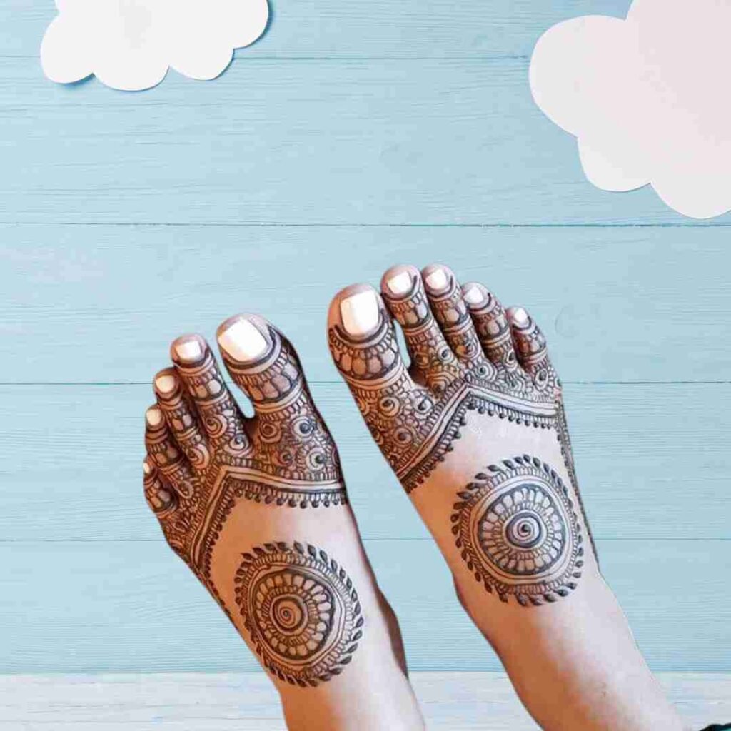 Simple Groom Leg Mehndi Design