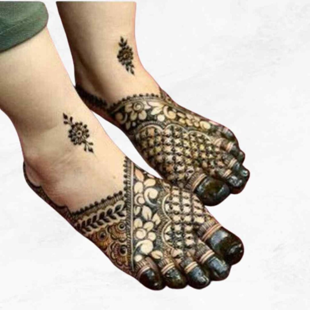 Groom Leg Mehndi Design