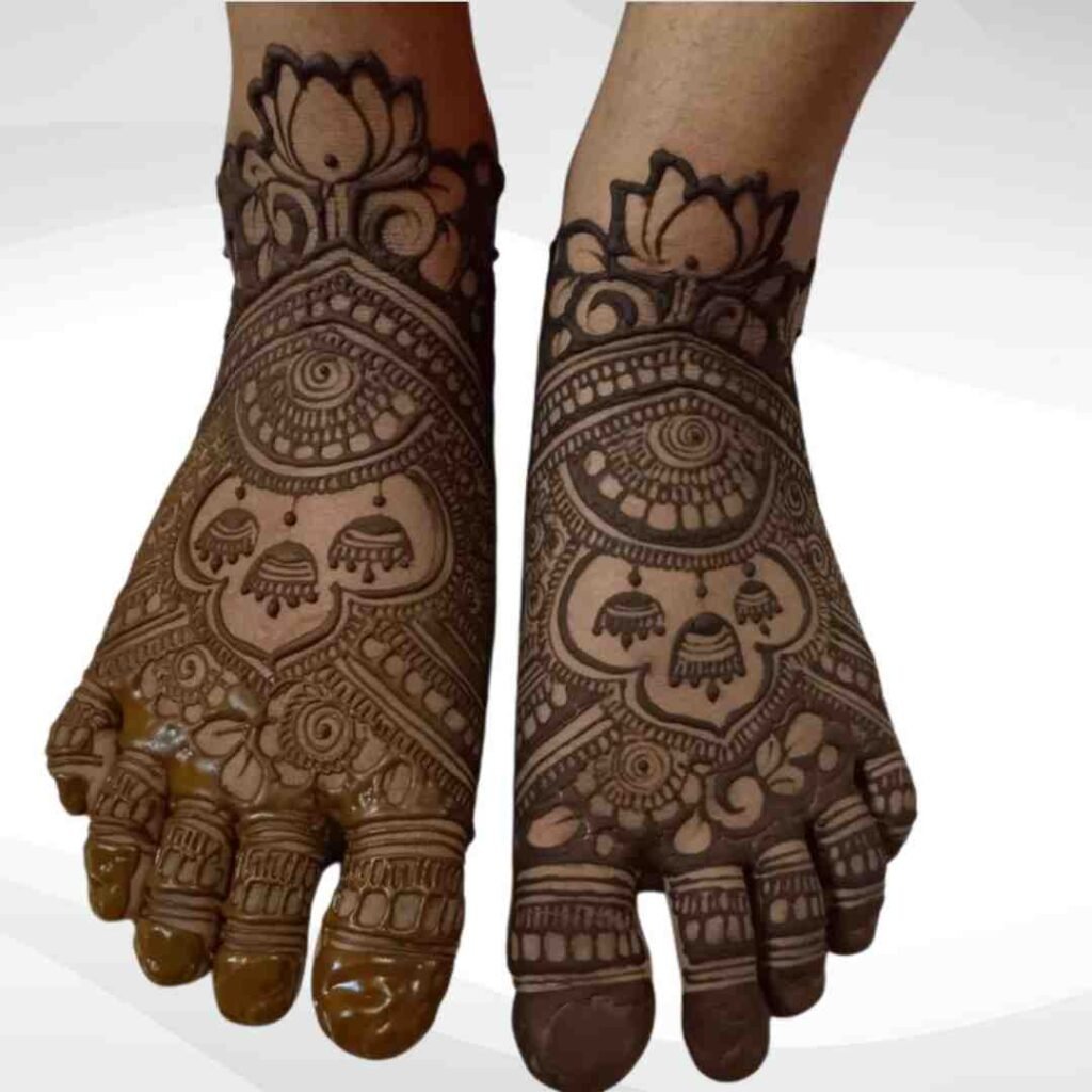 Groom Leg Mehndi Design