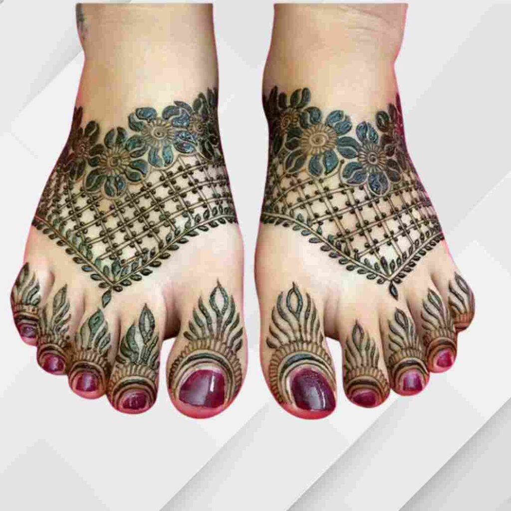 Groom Leg Mehndi Design