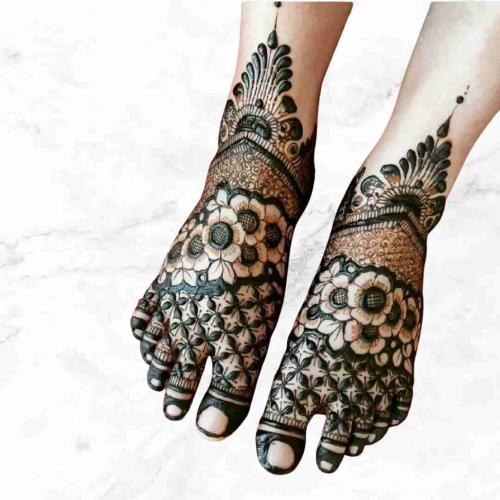 Groom Leg Mehndi Design
